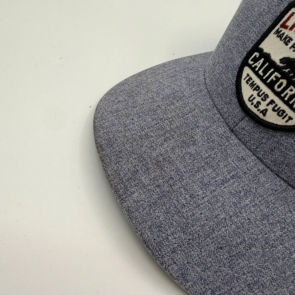 Linksoul Hat Mens One Size Gray Make Pars Not War California Snapback Golf Cap